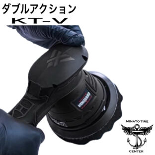 スパシャン ポリッシャー SPASHAN KT-V 電動ポリッシャー ダブルアクション 小型 コードレス LEDライト付き バッテリー予備１個付き ミナトタイヤ